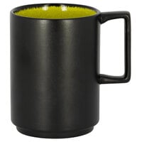 RAK Porcelain FRNOMG33GR Fire 11.15 oz. Green Stackable Porcelain Mug - 6/Case