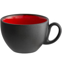 RAK Porcelain FR116C28RD Fire 9.45 oz. Red Porcelain Coffee Cup - 12/Case