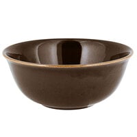 RAK Porcelain GNNNRB16CL Genesis Glossy 19.6 oz. Brilliant Clove Porcelain Rice Bowl - 12/Case