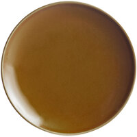 RAK Porcelain GNNNPR21CA Genesis Glossy 8 1/4" Caramel Flat Porcelain Coupe Plate - 12/Case