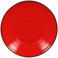 RAK Porcelain FRNNDP28RD Fire 11 inch Red Deep Porcelain Coupe Plate - 12/Case