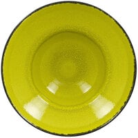 RAK Porcelain FRCLXD23GR Fire 9 1/16 inch Green Round Wide Rim Extra Deep Porcelain Plate - 6/Case