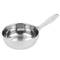 Vollrath 47790 Intrigue 1 Qt. Stainless Steel Saucier Pan / Butter Warmer with Aluminum-Clad Bottom