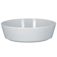 RAK Porcelain HMPASBW16 Helm 20.3 oz. Bright White Embossed Round Stackable Porcelain Bowl - 12/Case