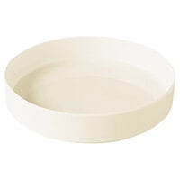 RAK Porcelain NODP23 Nordic 9 1/16" Warm White Raised Rim Deep Porcelain Plate - 6/Case