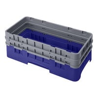 Cambro HBR578186 Navy Blue Camrack Half Size Open Base Rack with 2 Extenders