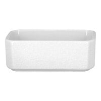 RAK Porcelain Charm 6.75 oz. Bright White Embossed Porcelain Sugar Caddy - 6/Case