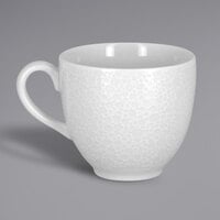 RAK Porcelain CHPCLCU23 Charm 7.8 oz. Bright White Embossed Porcelain Cup - 12/Case