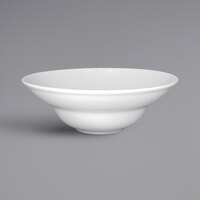 RAK Porcelain SOPCLXD26 Soul 16.25 oz. Bright White Embossed Wide Rim Extra Deep Round Porcelain Plate - 6/Case