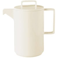 RAK Porcelain NOCP100 Nordic 33.8 oz. Warm White Porcelain Coffee Pot with Lid - 4/Case