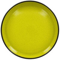 RAK Porcelain FRNODP23GR Fire 9 1/16 inch Green Deep Porcelain Plate - 6/Case