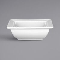 RAK Porcelain SOPCLSB14 Soul 10.8 oz. Bright White Embossed Square Porcelain Salad Bowl - 12/Case