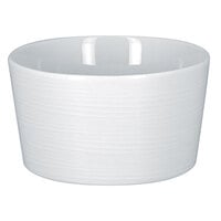 RAK Porcelain HMPASCS01 Helm 10.15 oz. Bright White Embossed Round Porcelain Bouillon Cup - 12/Case