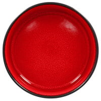RAK Porcelain FRNOBW16RD Fire 33.80 oz. Red Round Porcelain Stackable Bowl - 6/Case