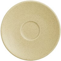 RAK Porcelain GNCLSA13AL Genesis Mat 5 1/8 inch Silky Almond Porcelain Saucer - 12/Case