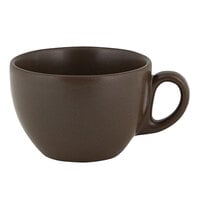 RAK Porcelain GN116C23CO Genesis Mat 7.8 oz. Cocoa Porcelain Coffee Cup - 12/Case