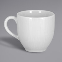RAK Porcelain SOPCLCU09 Soul 3.05 oz. Bright White Embossed Porcelain Cup - 12/Case
