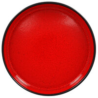 RAK Porcelain FRNODP20RD Fire 7 7/8" Red Deep Porcelain Plate - 6/Case