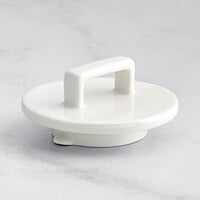 RAK Porcelain NOCPLD2 Nordic 2 3/8" Warm White Porcelain Lid for 33.8 oz. Coffee Pot - 12/Case