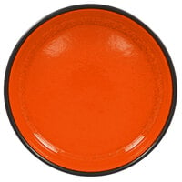RAK Porcelain FRNOBW12OR Fire 16.25 oz. Orange Round Porcelain Stackable Bowl - 12/Case