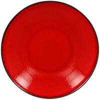 RAK Porcelain FRNNDP23RD Fire 9 1/16 inch Red Deep Porcelain Coupe Plate - 12/Case