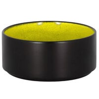 RAK Porcelain FRNOBW16GR Fire 33.80 oz. Green Round Porcelain Stackable Bowl - 6/Case