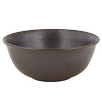 RAK Porcelain GNNNRB16CO Genesis Mat 19.6 oz. Cocoa Porcelain Rice Bowl - 12/Case