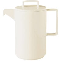 RAK Porcelain NOCP40 Nordic 13.55 oz. Warm White Porcelain Coffee Pot with Lid - 4/Case