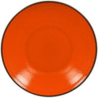 RAK Porcelain FRNNDP28OR Fire 11 inch Orange Deep Porcelain Coupe Plate - 12/Case