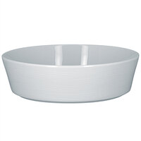 RAK Porcelain HMPASBW21 Helm 43.95 oz. Bright White Embossed Round Stackable Porcelain Bowl - 6/Case