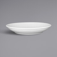 RAK Porcelain SOPONDP28 Soul 11 inch Bright White Embossed Deep Coupe Porcelain Plate - 12/Case
