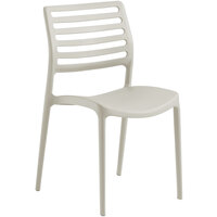 Lancaster Table & Seating Allegro Beige Stackable Resin Side Chair