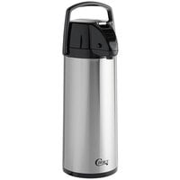 Choice 2.5 Liter Glass Lined Stainless Steel Airpot with Lever