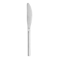Fortessa 1.5B.165.00.015 Arezzo Brushed 8" 18/10 Stainless Steel Extra Heavy Weight Solid Handle Dessert Knife - 12/Case