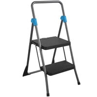 Cosco 11829GGB Commercial Gray 2-Step Folding Step Stool