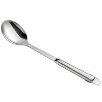 Choice 11 3/4 inch Hollow Stainless Steel Handle Solid Serving Spoon