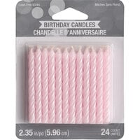 Creative Converting 347184 Iridescent Spiral Candles - 24/Pack