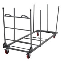 ZOWN 60241GRY1E Steel Rectangular Folding Table Dolly with Expandable Platform