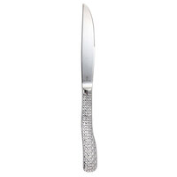Fortessa 1.5.172.00.006 Cestino 9 3/8 inch 18/10 Stainless Steel Extra Heavy Weight Solid Handle Steak Knife - 12/Case