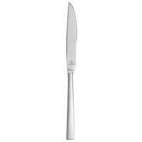 Fortessa 1.5.170.BR.006 Spada Brushed 9 3/8 inch 18/10 Stainless Steel Extra Heavy Weight Solid Handle Steak Knife - 12/Case