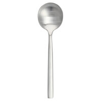 Fortessa 1.5B.165.00.003 Arezzo Brushed 6 inch 18/10 Stainless Steel Extra Heavy Weight Bouillon Spoon - 12/Case
