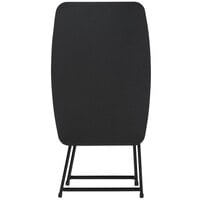 Bridgeport Essentials C129BP37BLK4 18 inch x 26 inch Black Resin Personal Folding Table with Adjustable Height - 4/Pack