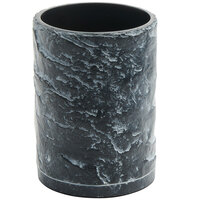 American Metalcraft CWB5 5 inch Black Terra Ceramic Wine Bucket with Cement Finish