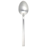 Fortessa 1.5B.165.00.011 Arezzo Brushed 8 inch 18/10 Stainless Steel Extra Heavy Weight Soup / Dessert Spoon - 12/Case
