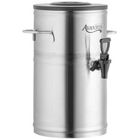 Avantco ITD2-GRD-MV 2 Gallon Round Iced Tea Dispenser with Stainless Steel Valve