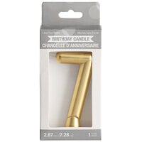 Creative Converting 339960 3 inch Gold 7 inch Candle