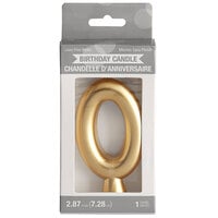Creative Converting 339953 3 inch Gold 0 inch Candle