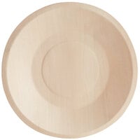 TreeVive by EcoChoice 7 inch Compostable Wooden Round Plate - 25/Pack