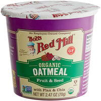 Bob's Red Mill Fruit and Seed Gluten-Free Organic Single Serving Oatmeal Cup - 12/Case