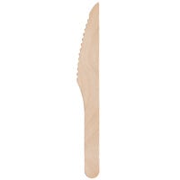 TreeVive by EcoChoice 6 1/4" Compostable Wooden Knife - 100/Pack